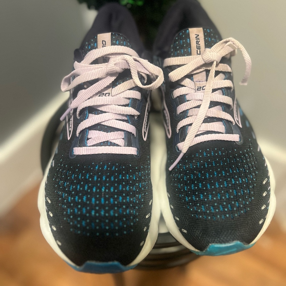 Brooks Black and Teal Athletic Sneakers - Picture 7 of 9